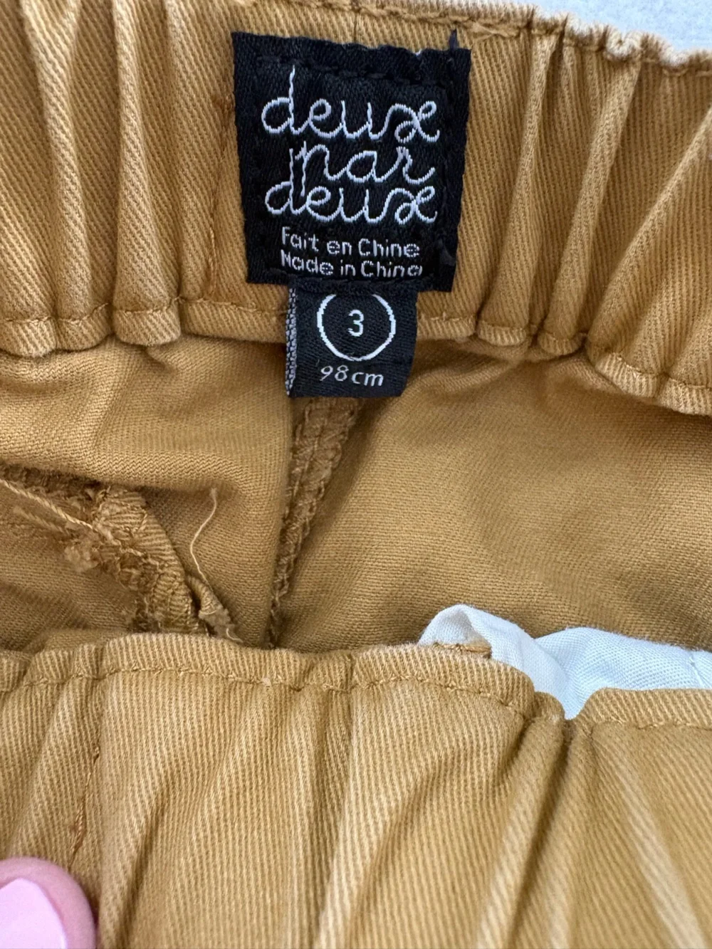 Never Worn Deux par Deux Boys' Olive-Tan Cargo Pants